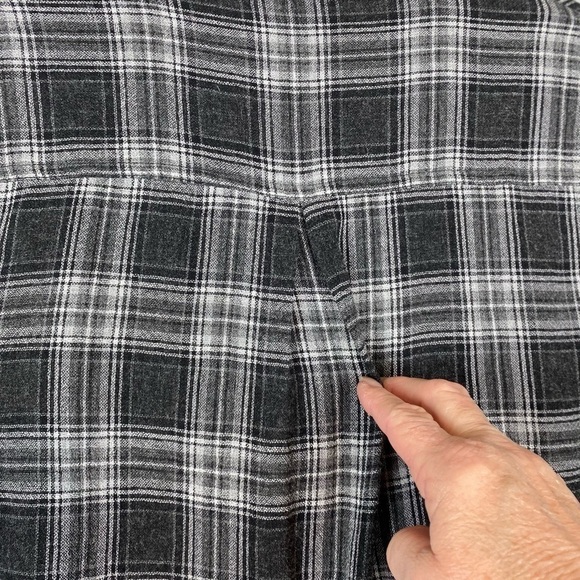 Madewell Womens Popover Top Black and White Size Sm - Picture 5 of 9